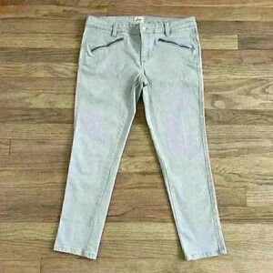 G.H. Bass & Co Grey Zipper Pocket Skinny Jeans Women's size 8